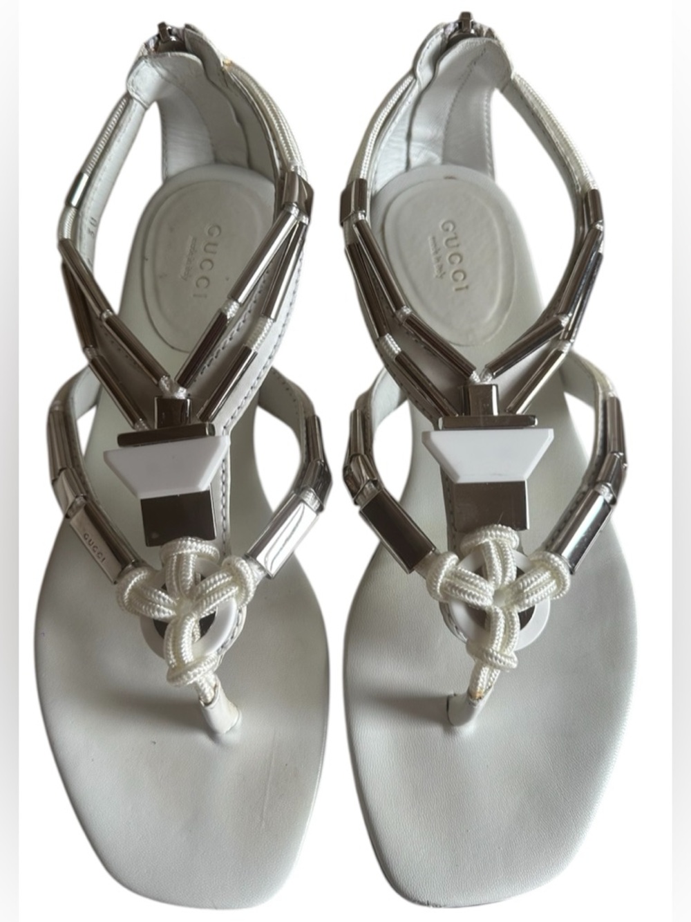 Gucci  T-Strap Knot thong Sandals sz. 38 - Picture 8 of 13